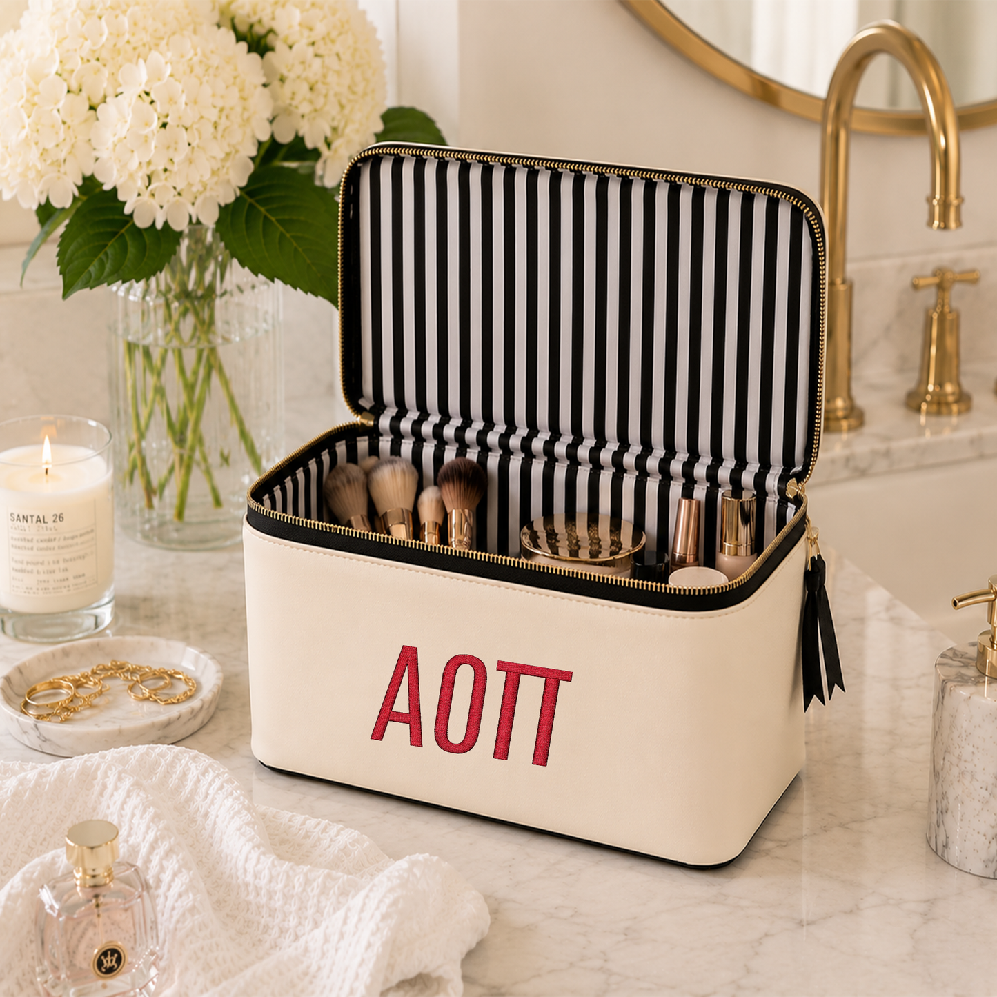 Alpha Omicron Pi Classic Cosmetic Case