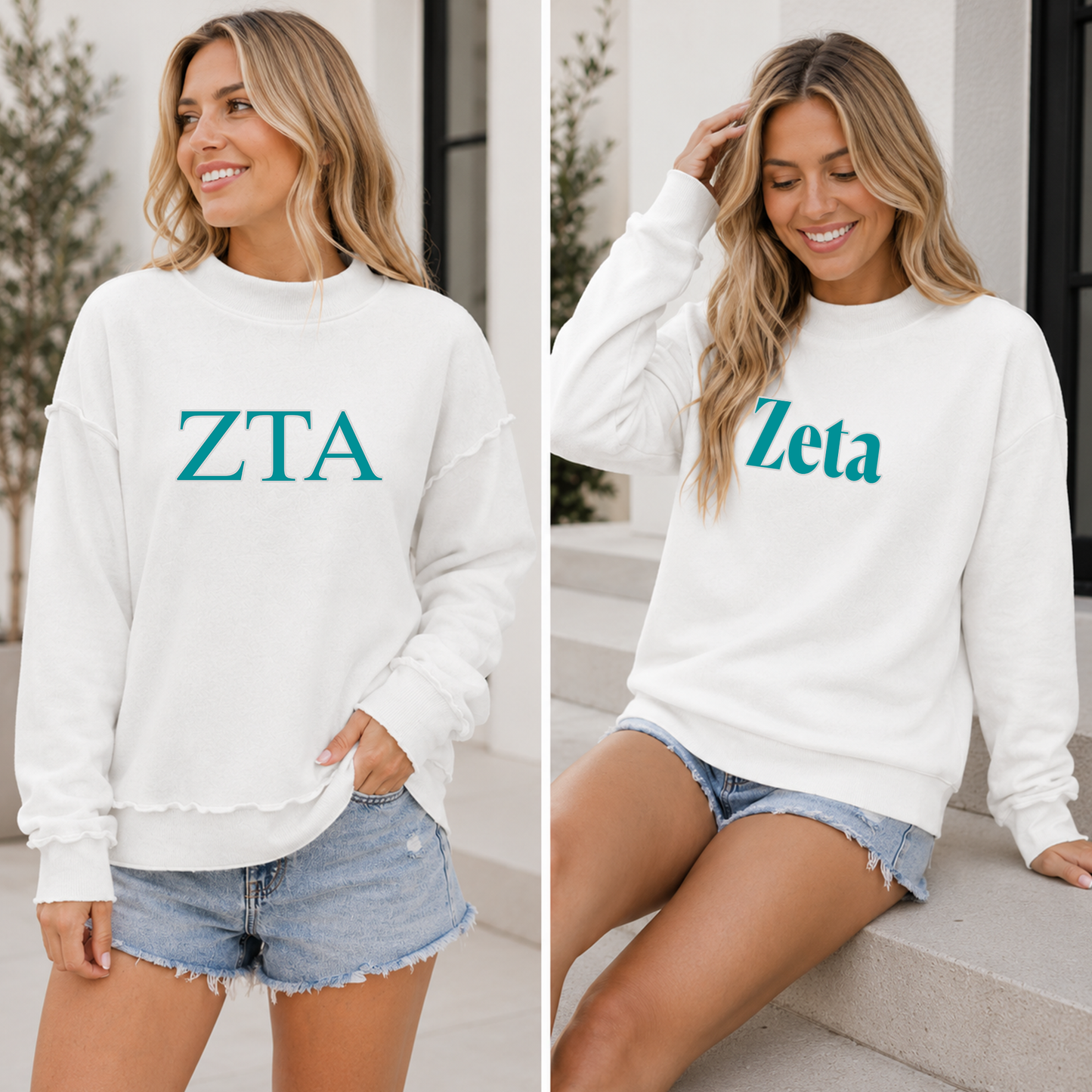 Zeta Tau Alpha Dual Mockneck - Social Design