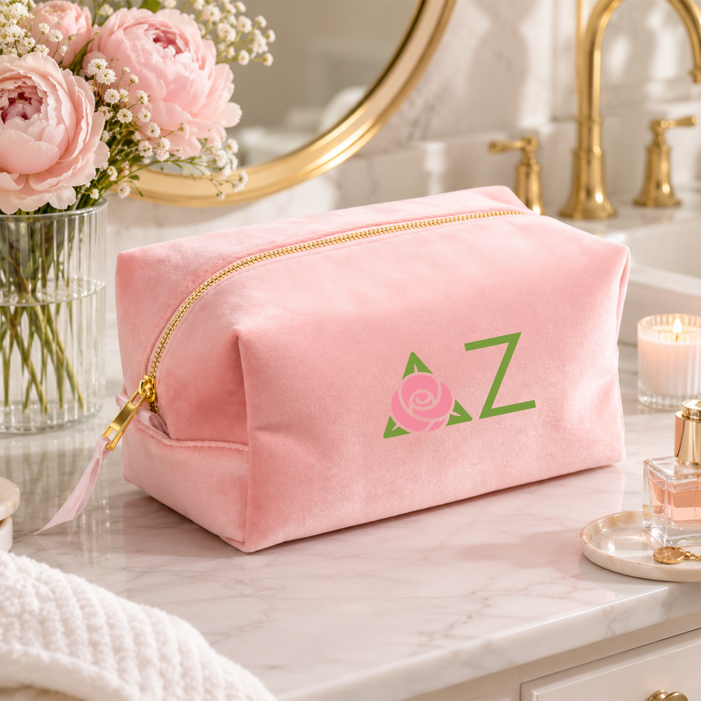 Delta Zeta Luxe Cosmetic Case
