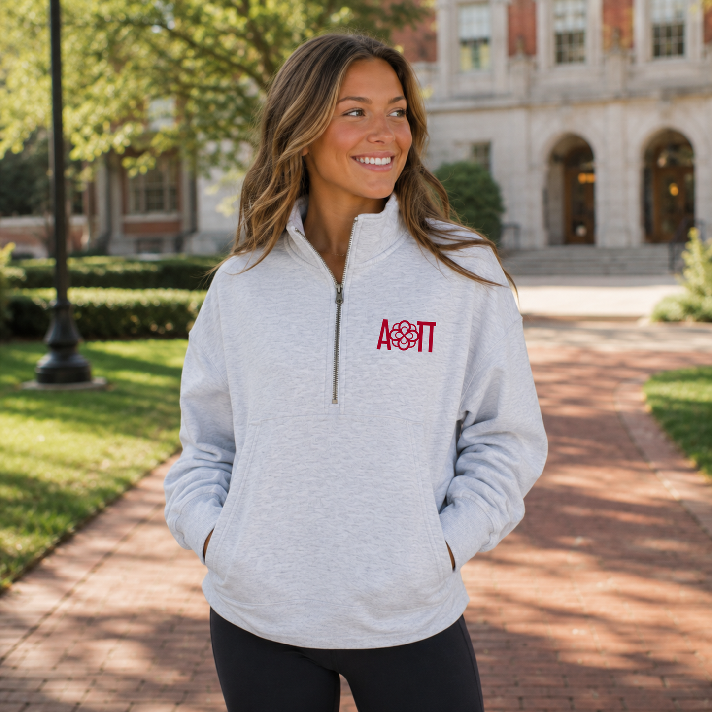 Alpha Omicron Pi Classic Half Zip