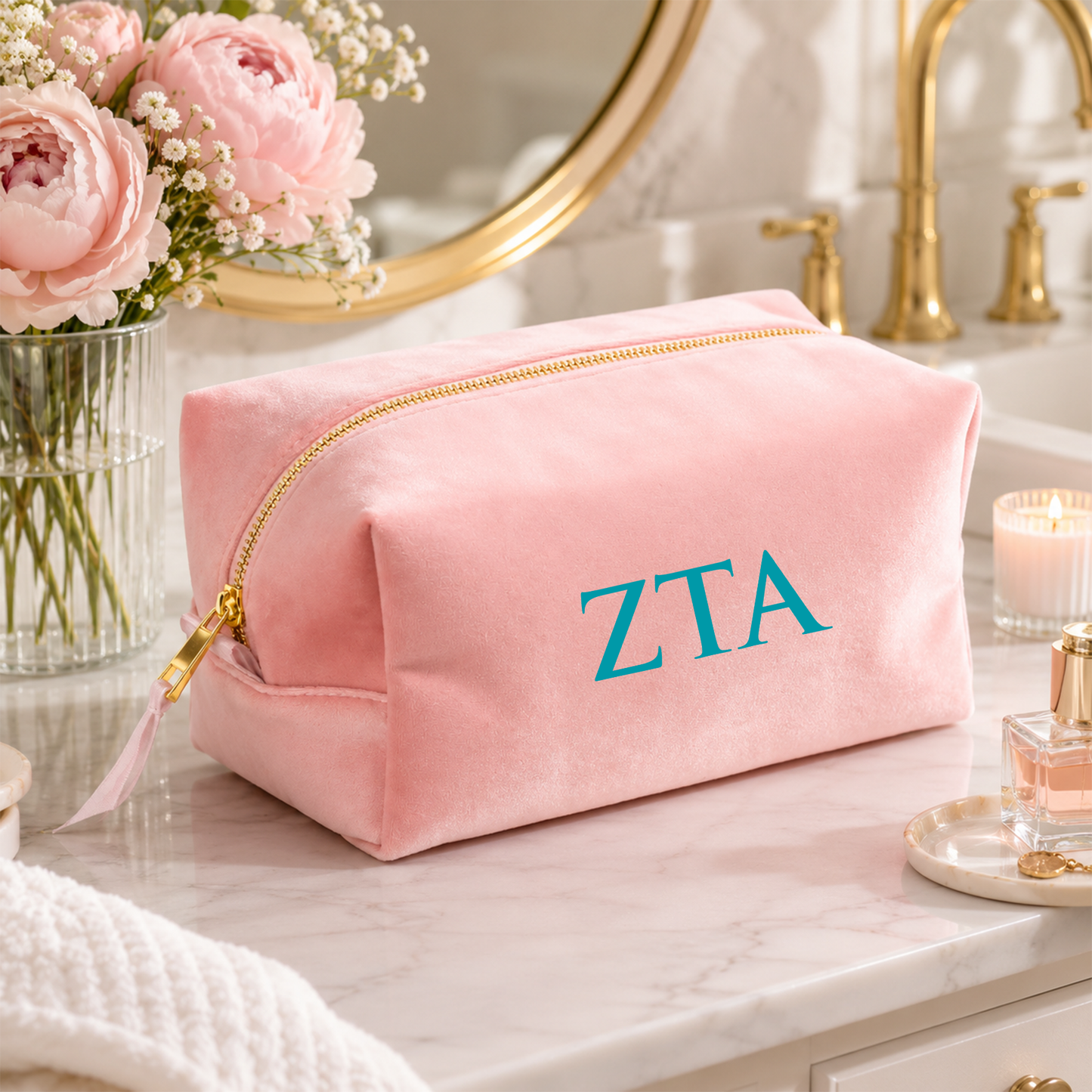 Zeta Tau Alpha Luxe Cosmetic Case