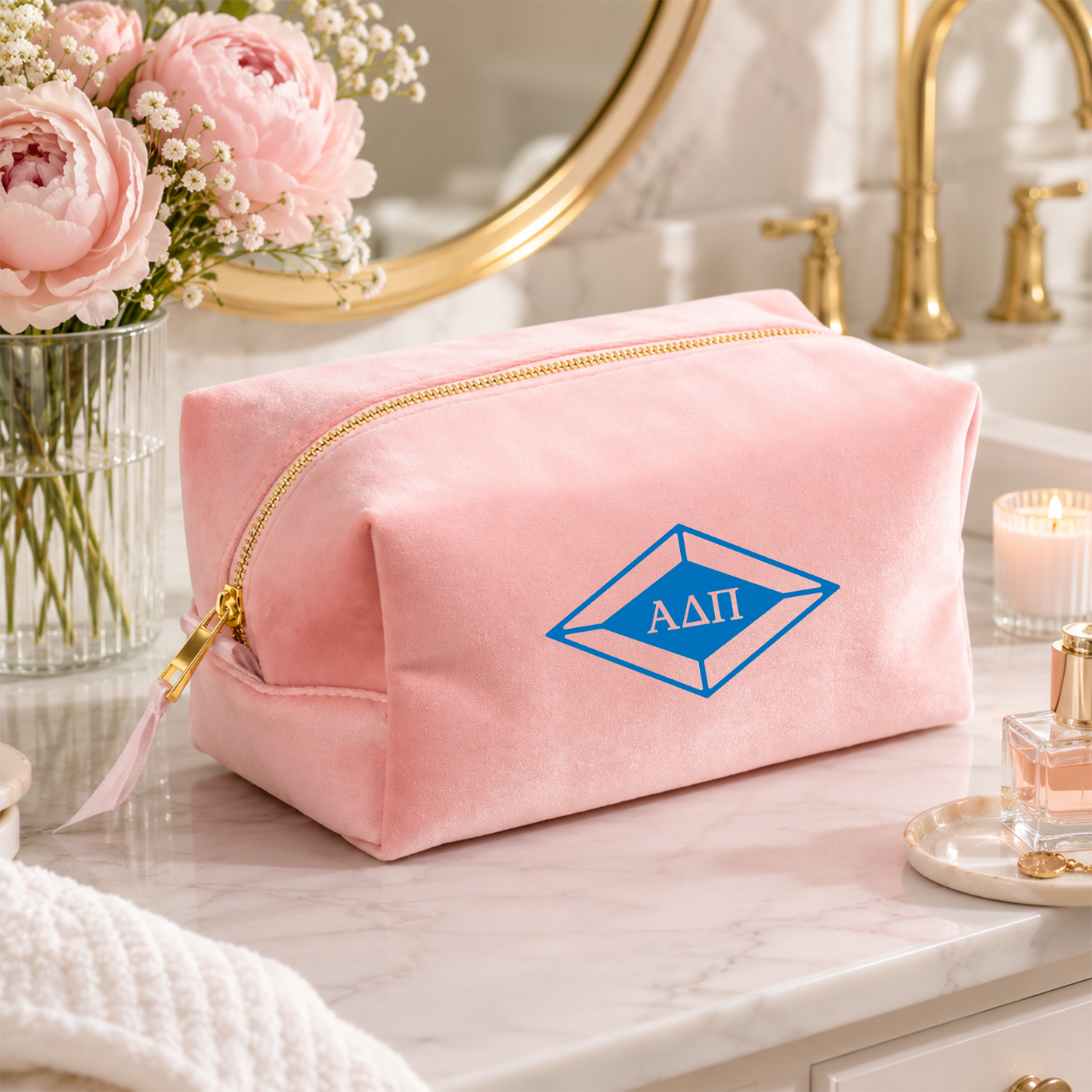 Alpha Delta Pi Luxe Cosmetic Case