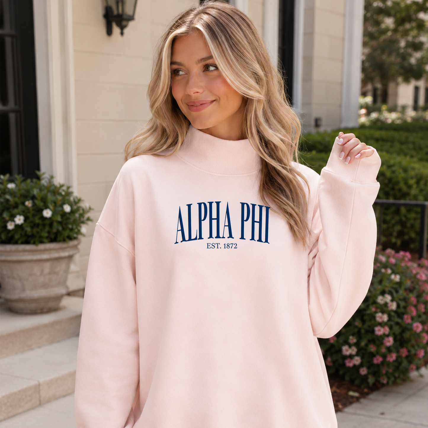 Alpha Phi Signature Mockneck