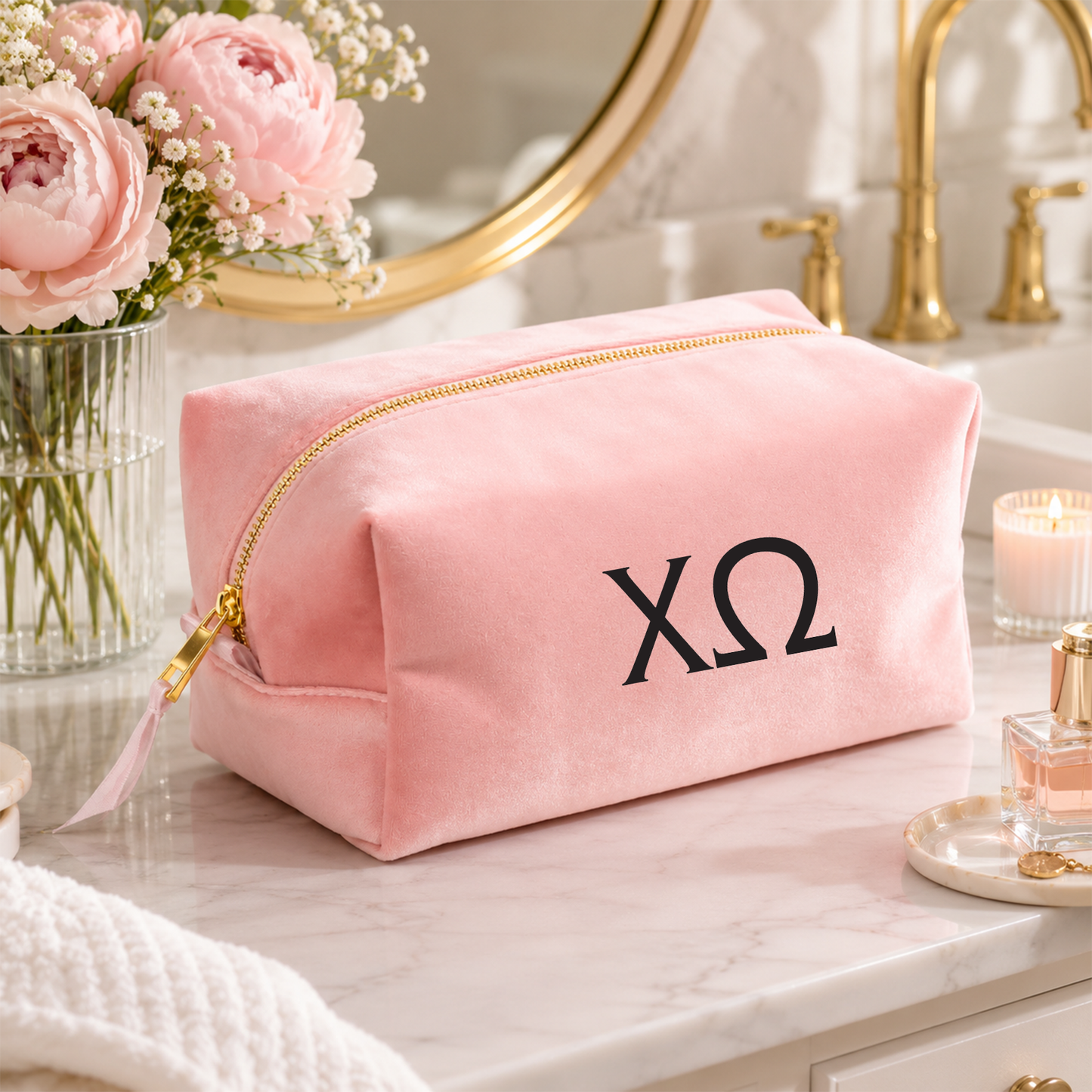 Chi Omega Luxe Cosmetic Case