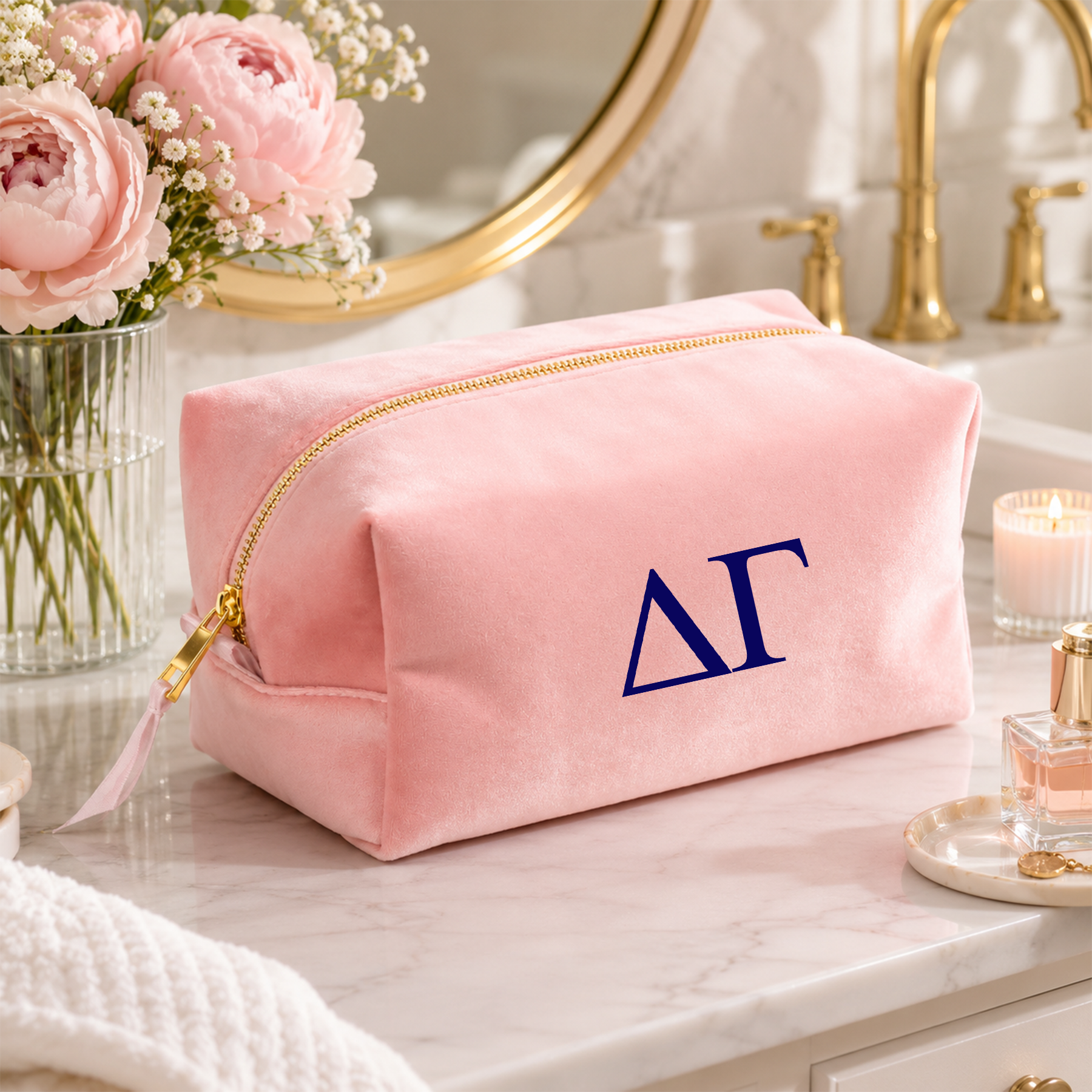Delta Gamma Luxe Cosmetic Case