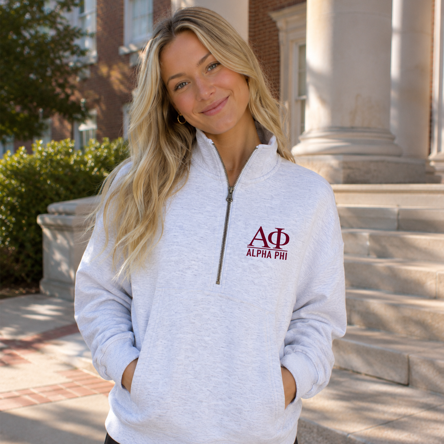 Alpha Phi Campus Quarter Zip